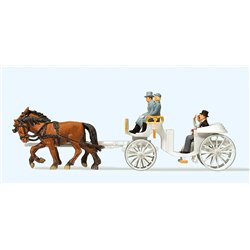 Horse Drawn Wedding Carriage Open