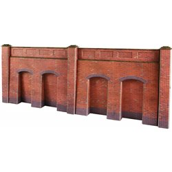 Retaining wall in red brick