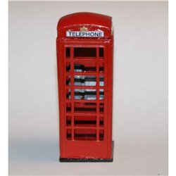 Painted Red Telephone Box (O scale 1/43rd)