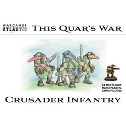 Quar Crusader Infantry figures x24 - 1:56 model kit