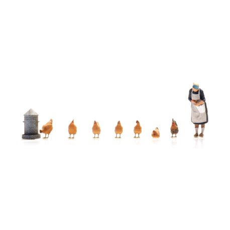 Farmer's Wife with Chickens