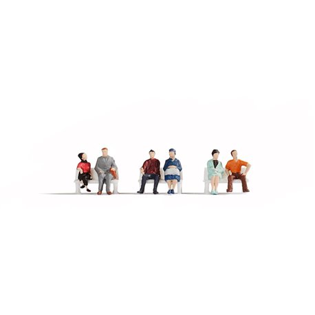 Sitting People (6) Hobby Figure Set