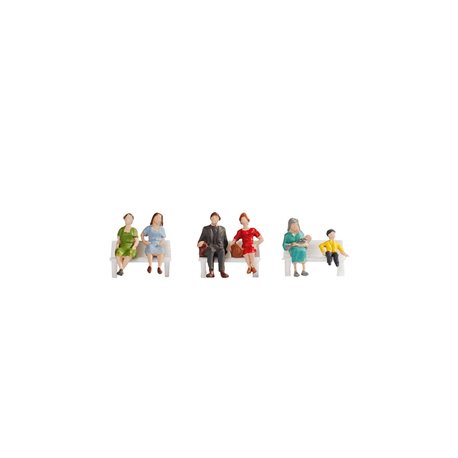 Sitting People (6) Hobby Figure Set