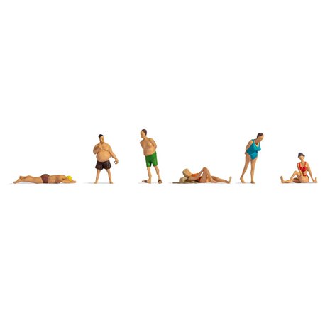 Sunbathers (6) Hobby Figure Set