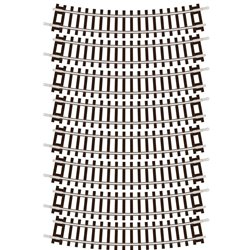 TT:120 Code 55 Standard Curve rails 2nd Radius (pack of 8)