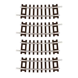 TT:120 Code 55 Half Curve rails 2nd Radius (pack of 4)