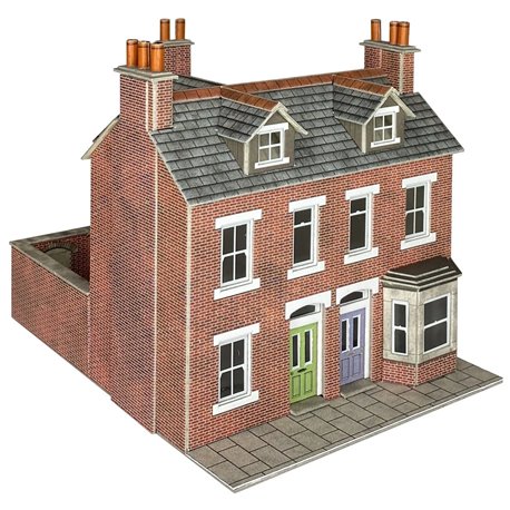 OO/HO Scale Terraced Houses - Brick