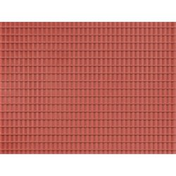 HO Plastic sheet 200x100mm - (2) Red roof tile