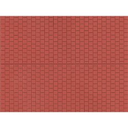 HO Plastic sheet 200x100mm - (2) Brown pavement