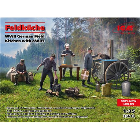 ICM 1:35 - Feldkuche WWII German Field Kitchen with 