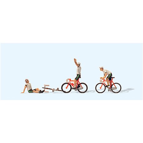 Racing Cyclists Team 2 (x3) Figure set