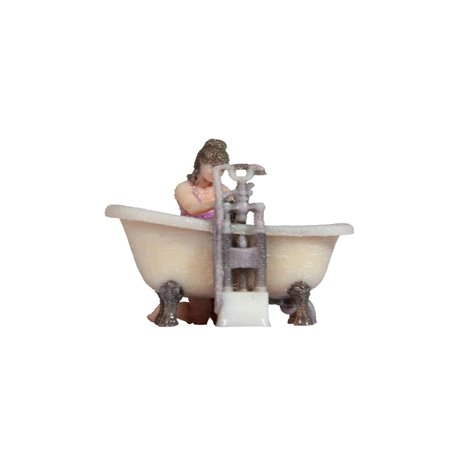 Woman Bathing Child 3D Master Figure