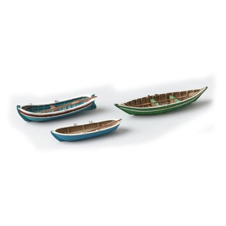 Old Fashion Rowboats (3 Pieces)