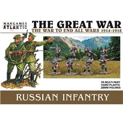 Russian Infantry - plastic 28mm figures kit (x35)