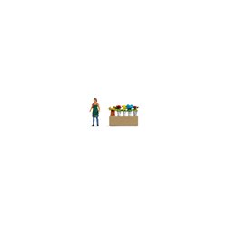 Flower Stall Figure set - Tiny Scene