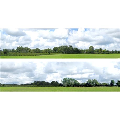 Countryside (pack A) 2 x 5' x 15" premium OO gauge backscene