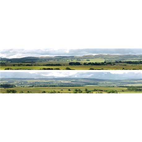 Hills and Dales (pack C) 2 x 5' x 15" premium OO gauge backscene