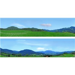 Bavaria (pack B) 2 x 5' x 15" premium OO gauge backscene