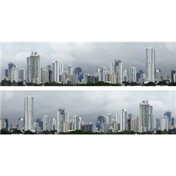 City Skyline 2 x 5' x 15" premium OO gauge backscene