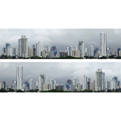 City Skyline 2 x 5' x 15" premium OO gauge backscene