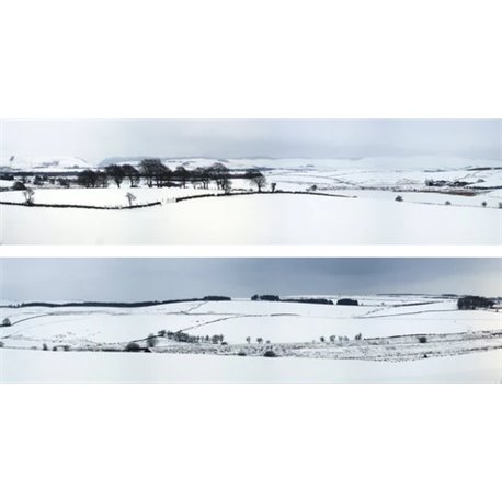 Winter Hills 2 x 5' x 15" premium OO gauge backscene