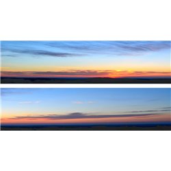 Sky Papers - Sunset Sky 2 x 5' x 15" premium OO gauge backscene