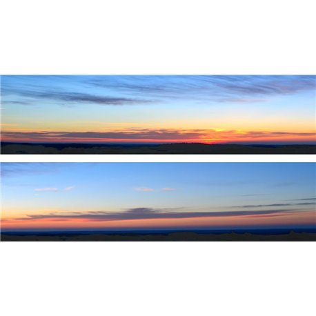 Sky Papers - Sunset Sky 2 x 5' x 15" premium OO gauge backscene