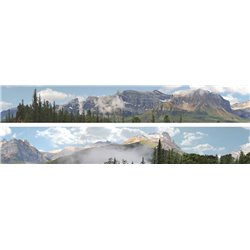 Rockies 2 x 5' x 9" premium N gauge backscene