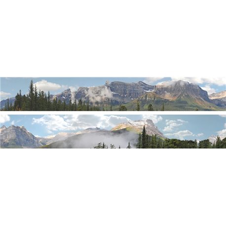 Rockies 2 x 5' x 9" premium N gauge backscene