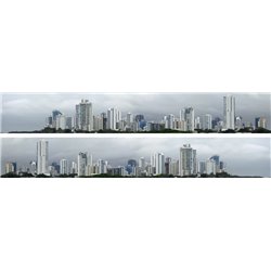 City Skyline 2 x 5' x 9" premium N gauge backscene