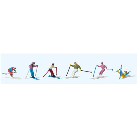 Downhill Skiers (6) Exclusive Figure Set