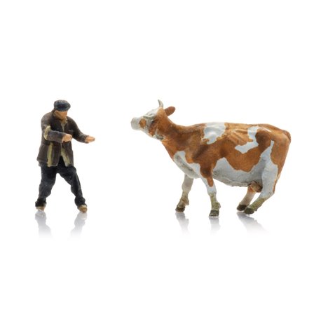 Farmer w/Obstinate Cow (1x)