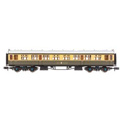 2P-000-059 Dapol Collett Coach Choc Crm Composite Great Crest Western 7011