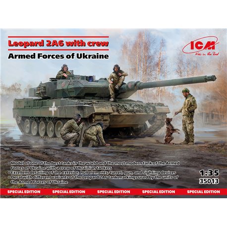 Leopard 2A6, Armed Forces of Ukraine Crew - 1:35 model kit