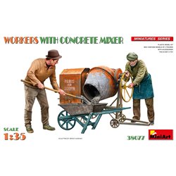 Workers with Concrete Mixer - 1:35 model kit