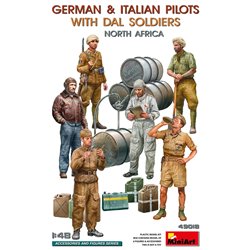 German/ Italia Pilots with DAL Soldiers - 1:48 model kit