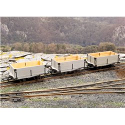 PECO GLT O-16.5 (NG7) GVT Open Wagon (3) L/Cut Kit