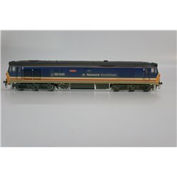 Hornby R2350 Class 50 50045 'Achilles' in revised Network South East livery (weathered) + 3 Mk2 Coaches to match.Used. OO Gauge