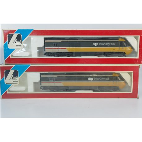 Lima 205184 Class 43 Intercity 125 HST Power and Dummy car plus three matching coaches. Used. OO Gauge