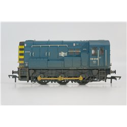 Bachmann 32-115B Class 08 BR Blue Wasp Stripes (Weathered) DCC Fitted. Used. OO Gauge