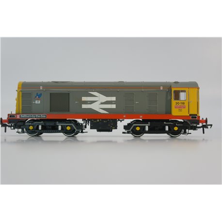 Bachmann 32-045 Class 20 "Salburn By Sea" BR Railfreight Red stripe. DCC Ready . Used. OO Gauge