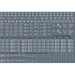 Railtec 4mm-3002 4mm Coach detail pack B (data panels / Lifted / etc)