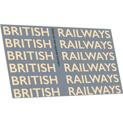 Railtec 4mm-4105 4mm BRITISH RAILWAYS 12 inch text branding: steam locos