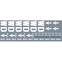 Railtec 4mm-4153 4mm War Department WD brandings: rolling stock