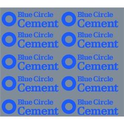 Railtec 4mm-8610 4mm Blue Circle Cement logos (suit PCAs etc)