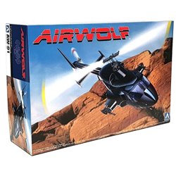 Airwolf Helicopter with Clear Body option - 1:48 model kit