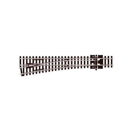 N Gauge Streamline Medium Radius Turnout Left Hand - Code 55 - Uni