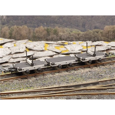 Penrhyn Quarry Railway Bolster Wagons (x3) Laser-cut kits (NG7)