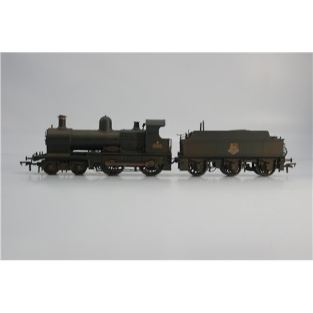 Bachmann Branchline 31-085 Class 32xx 4-4-0 Dukedog 9022 in BR black with early emblem - weathered. Used. OO Gauge 