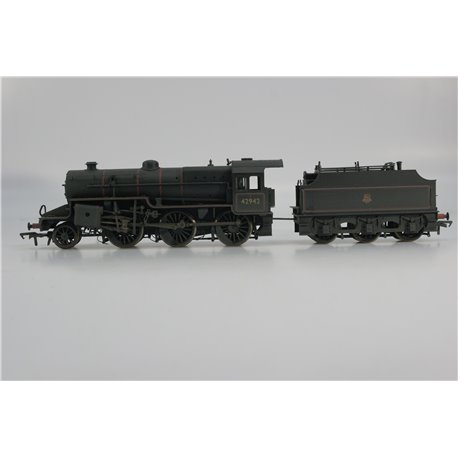 Bachmann Branchline 32-179 Class 5MT Crab 2-6-0 Mogul 42942 in BR lined black with early emblem (weathered). Used. OO Gauge 